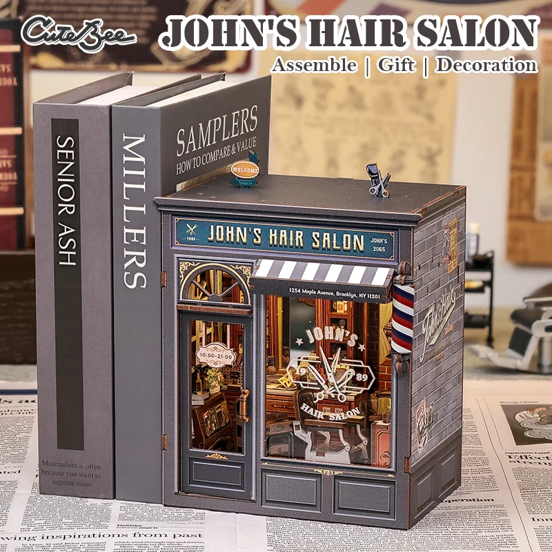 John’s Hair Salon – DIY Miniature House Kit - Image 4