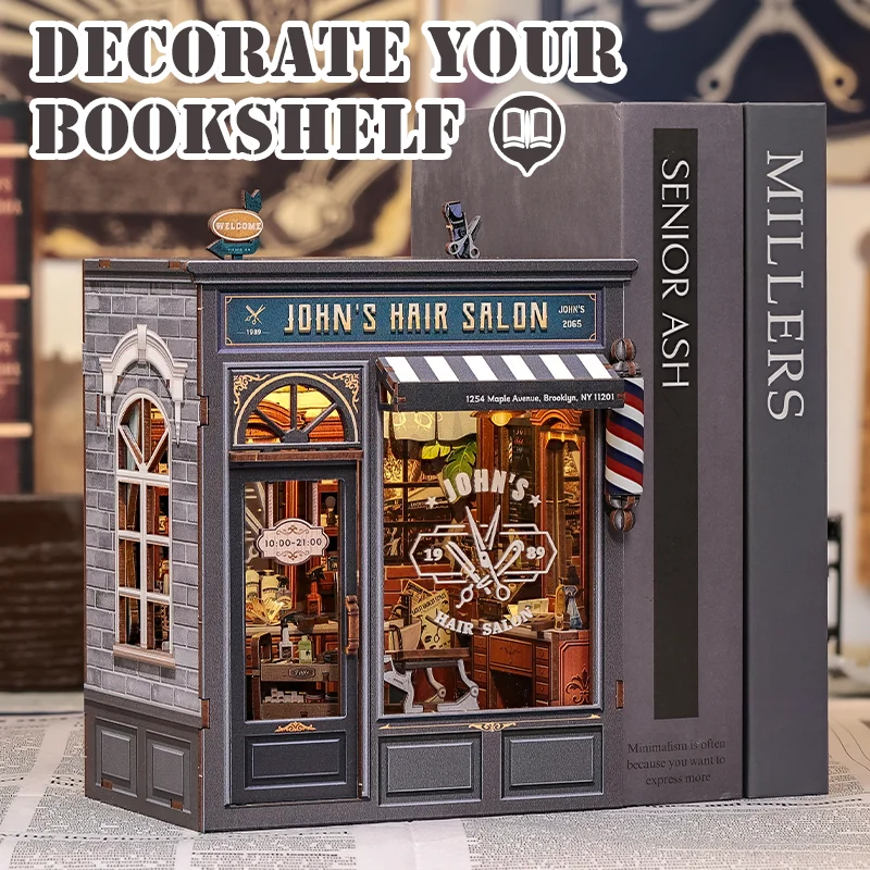 John’s Hair Salon – DIY Miniature House Kit - Image 5