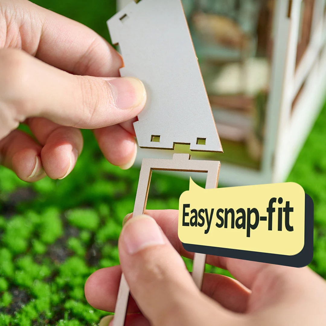 Lucky Flower House DIY Wooden Book Nook Shelf Insert - Image 8