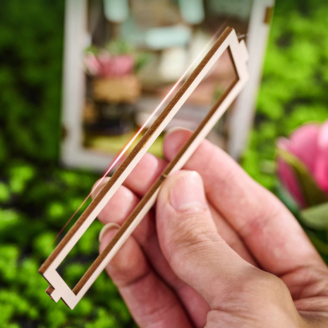 Lucky Flower House DIY Wooden Book Nook Shelf Insert - Image 9