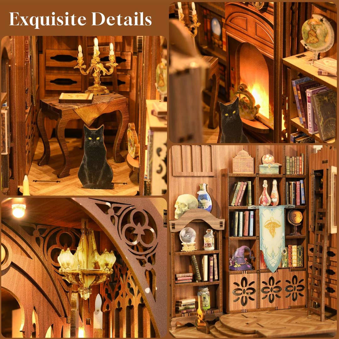 Magic Library DIY Wooden Book Nook Kit - Image 8