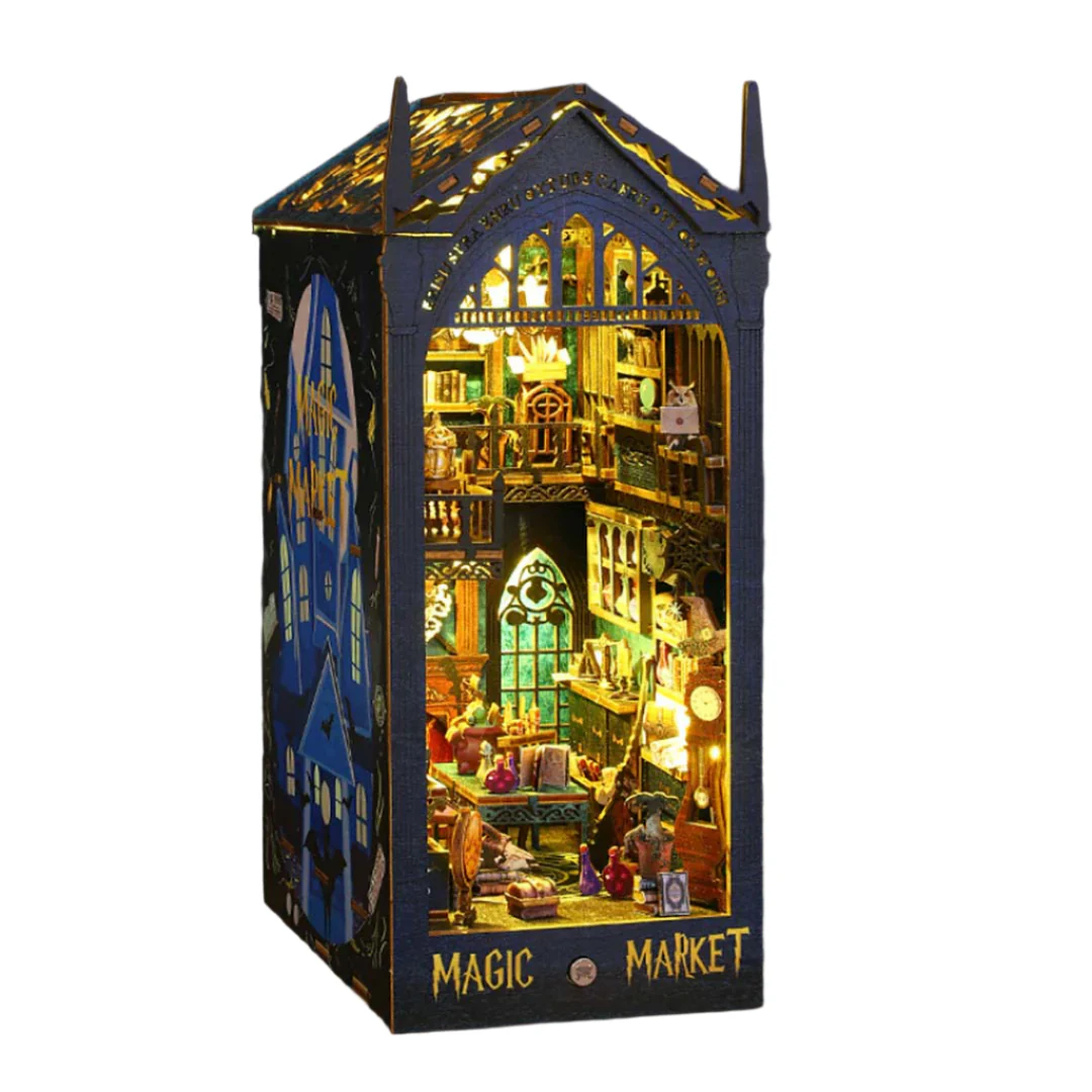 Magic Market DIY 3D Wooden Book Nook - Image 3