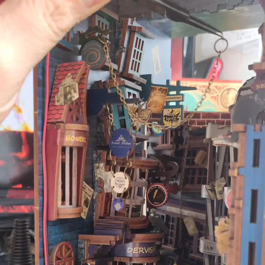 Magic Night Alley DIY Book Nook Shelf Insert - Image 14