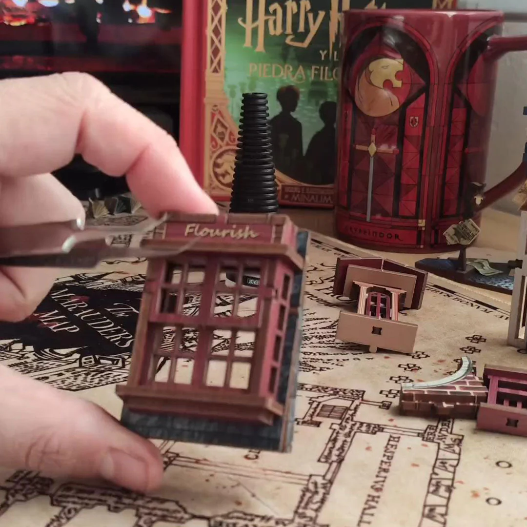 Magic Night Alley DIY Book Nook Shelf Insert - Image 5