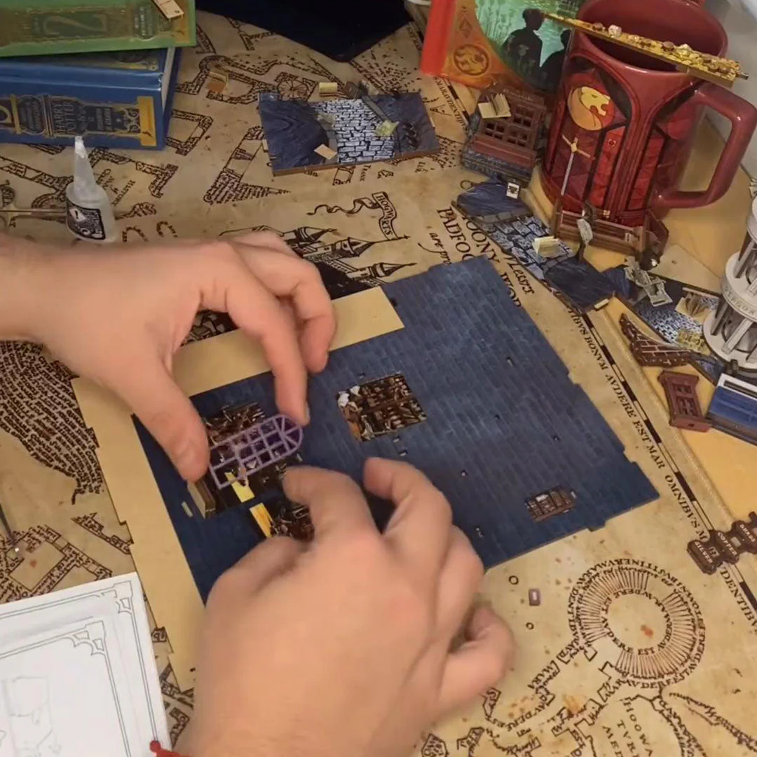 Magic Night Alley DIY Book Nook Shelf Insert - Image 6