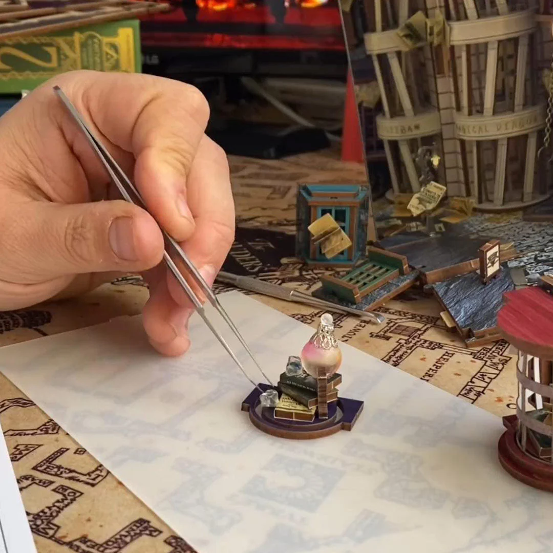 Magic Night Alley DIY Book Nook Shelf Insert - Image 8