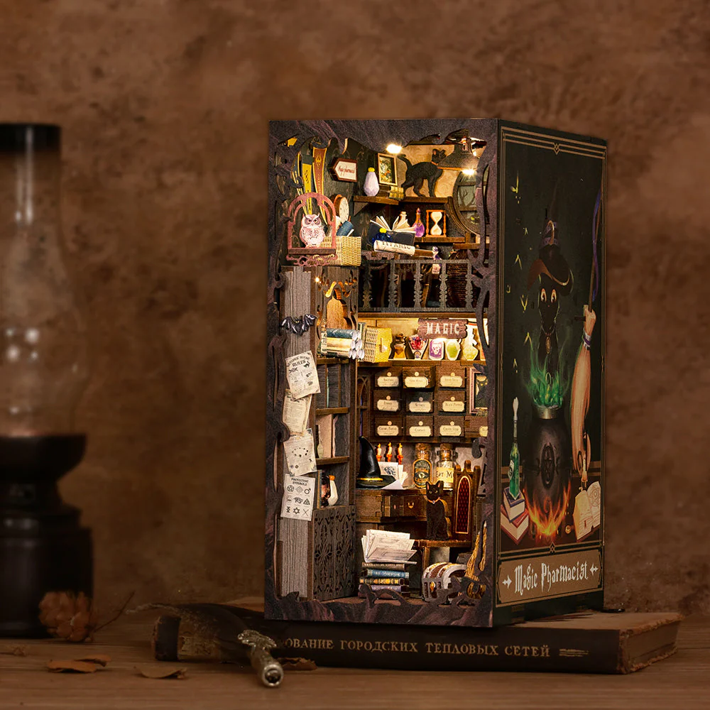 Magic Pharmacist 3D Wooden Puzzle Book Nook Kit - Image 12