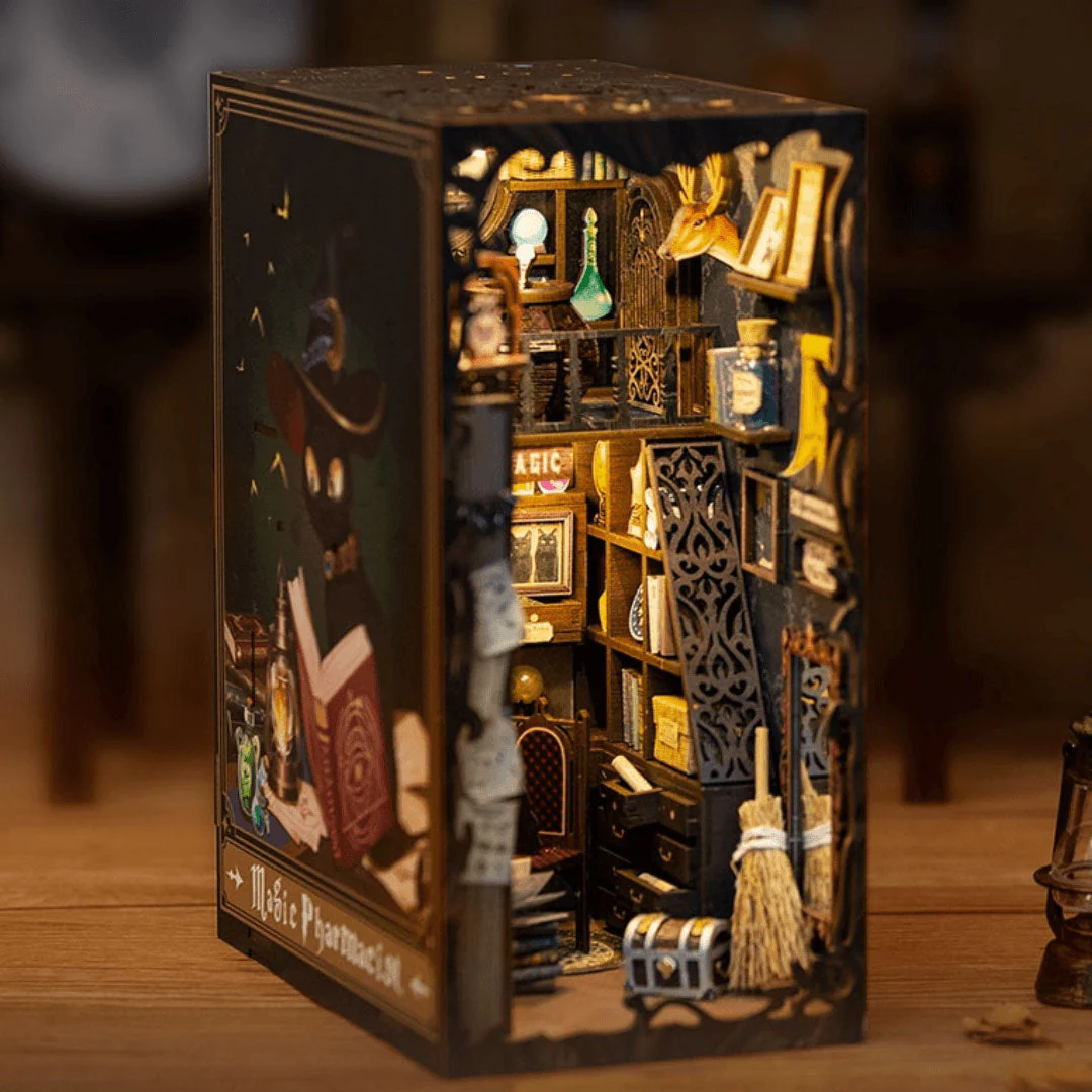 Magic Pharmacist 3D Wooden Puzzle Book Nook Kit - Image 3