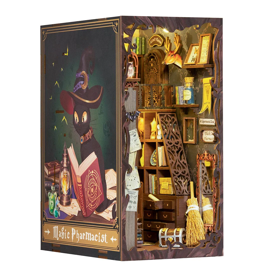 Magic Pharmacist 3D Wooden Puzzle Book Nook Kit - Image 4