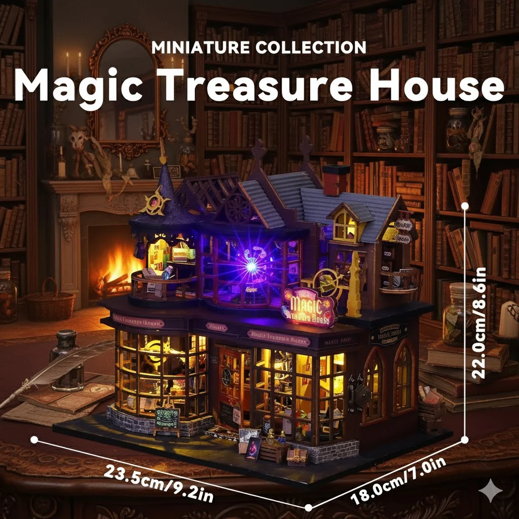 Magic Treasure House DIY Miniature Dollhouse Kit - Image 3