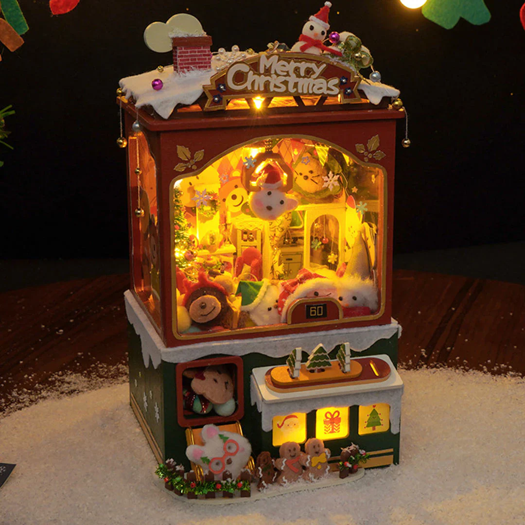 (Sold Out) Merry Christmas Claw Machine – DIY Wooden Music Box - Image 10