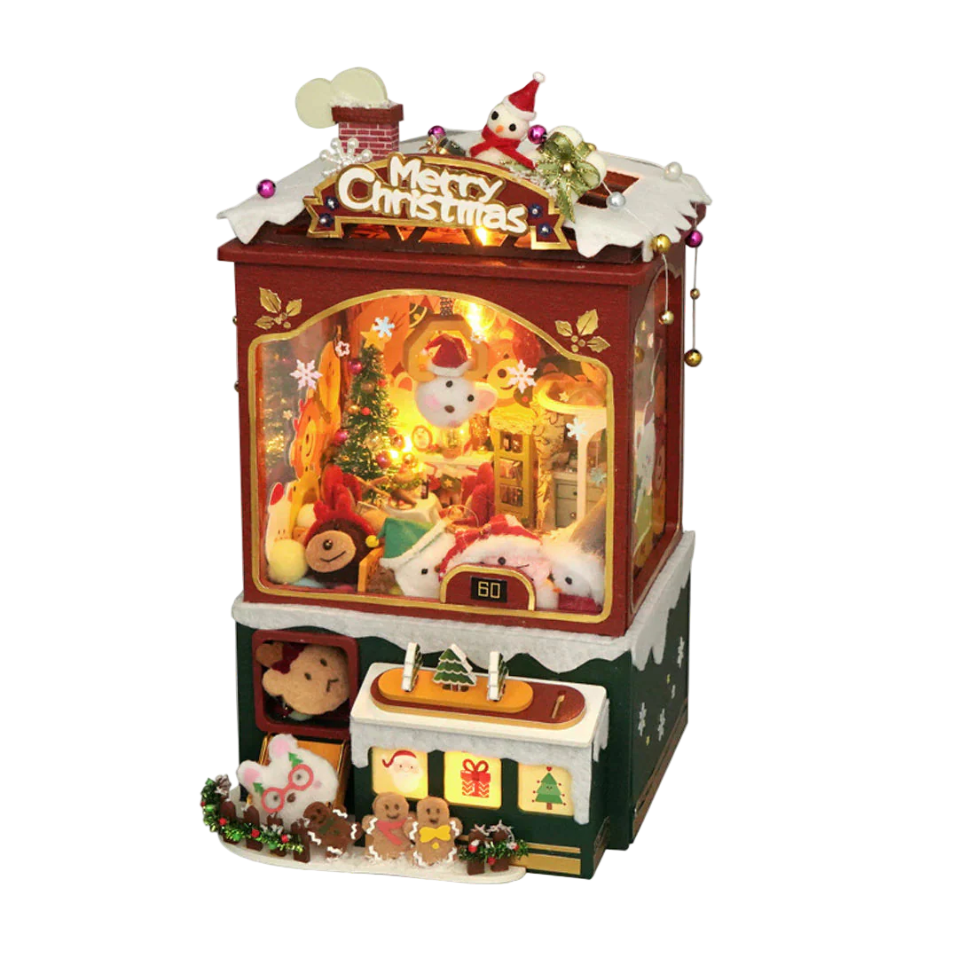 (Sold Out) Merry Christmas Claw Machine – DIY Wooden Music Box - Image 4