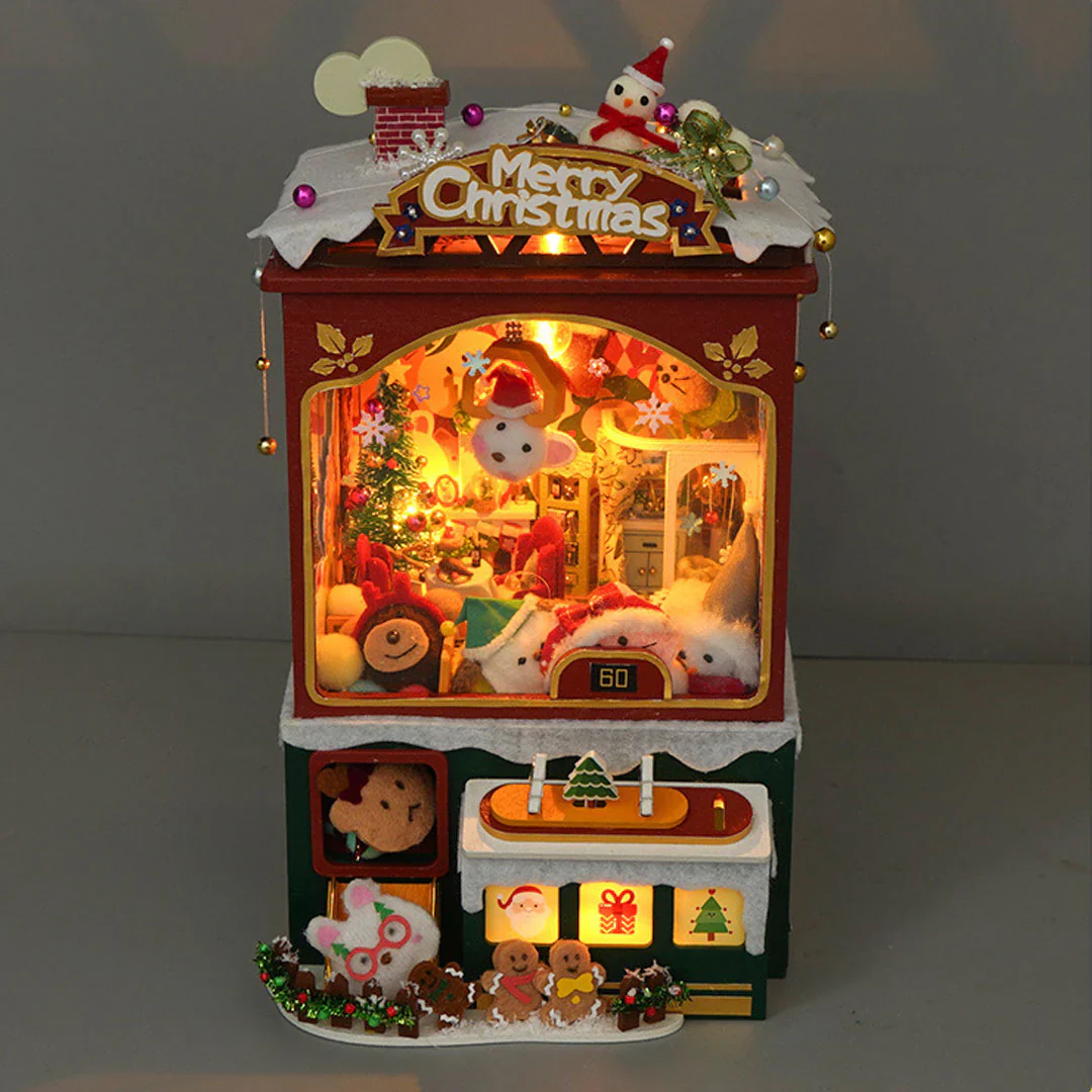 (Sold Out) Merry Christmas Claw Machine – DIY Wooden Music Box - Image 6