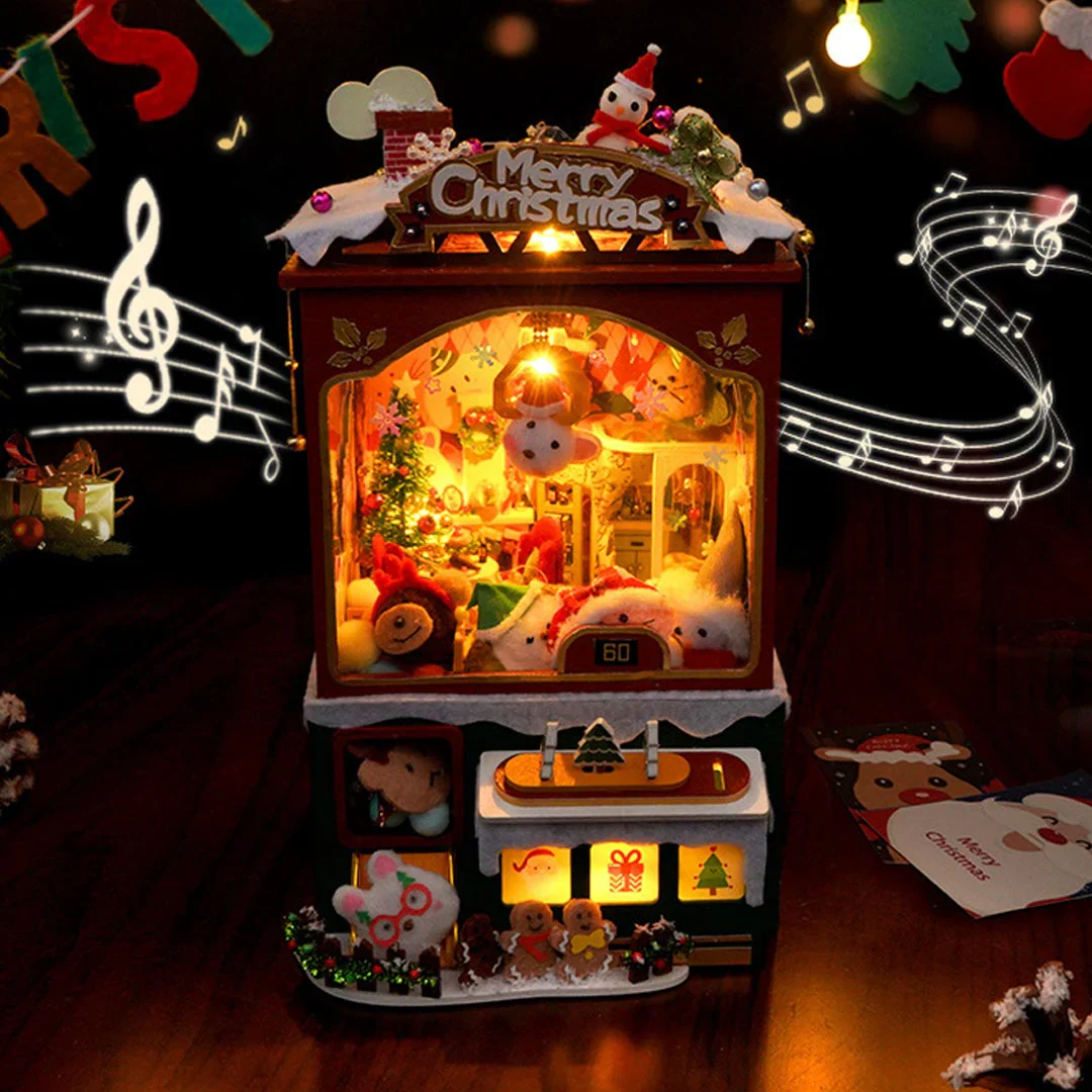 (Sold Out) Merry Christmas Claw Machine – DIY Wooden Music Box - Image 8