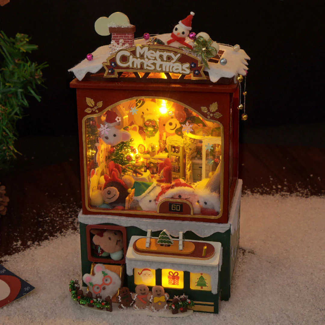 (Sold Out) Merry Christmas Claw Machine – DIY Wooden Music Box - Image 9