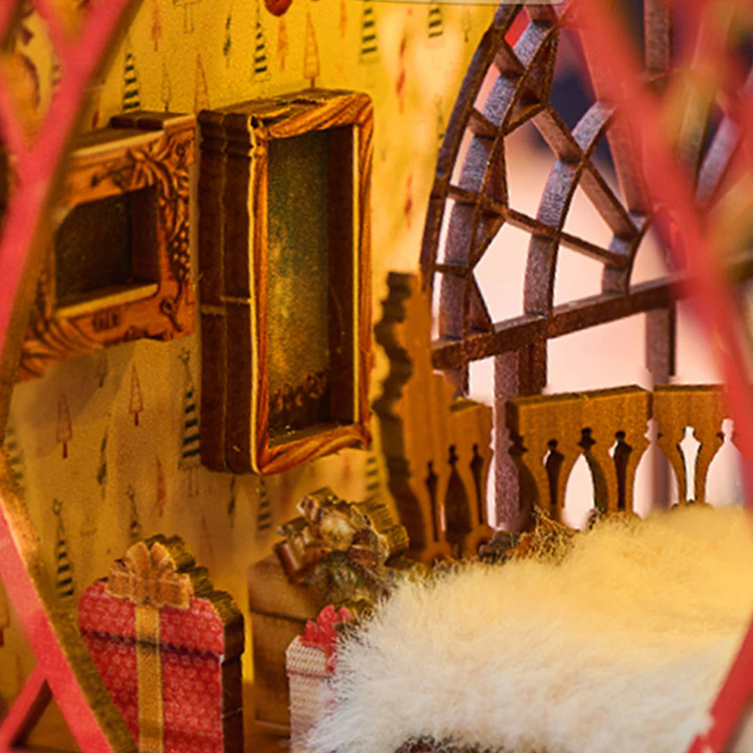 Merry Christmas DIY Book Nook Bookshelf Insert - Image 17