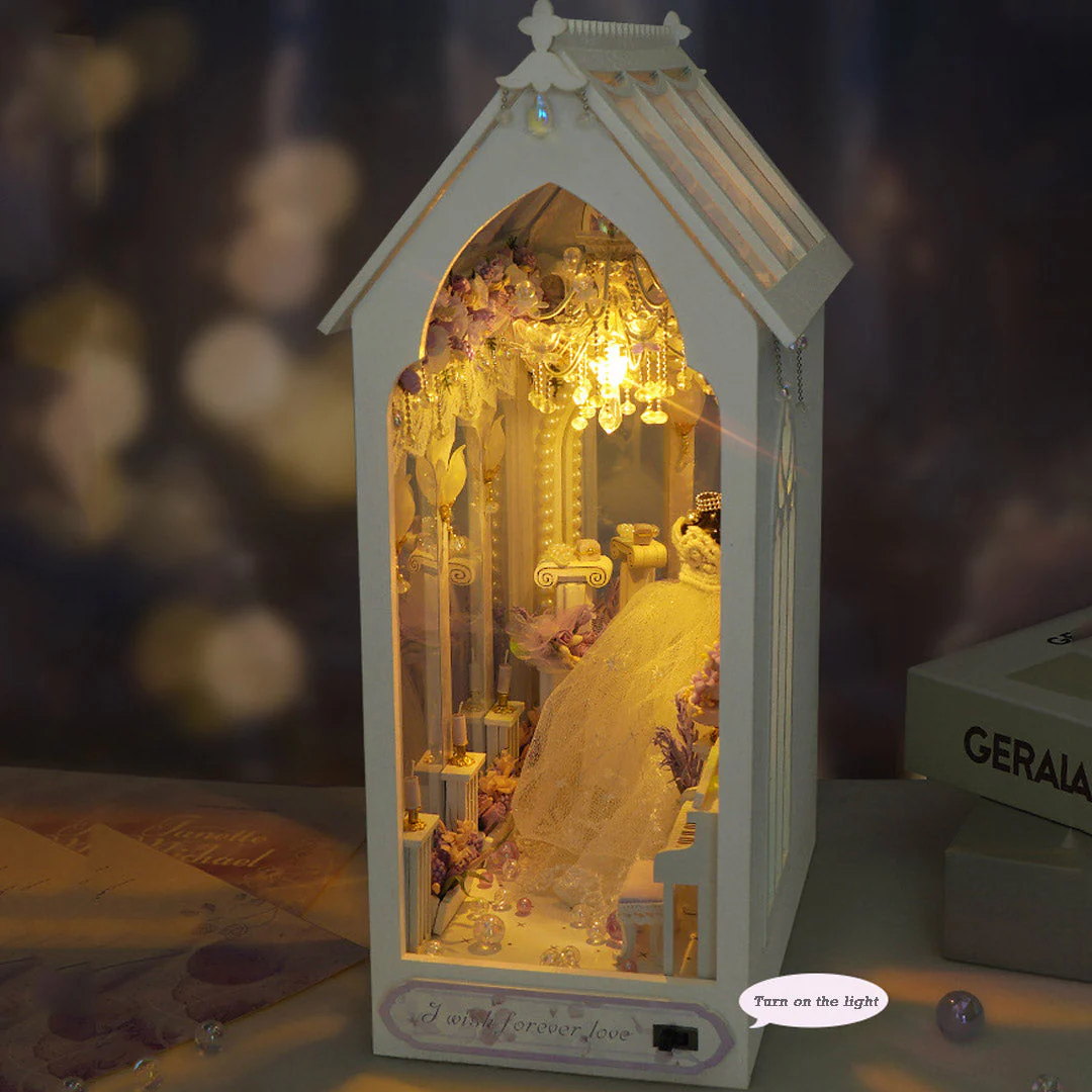 Romantic Wedding DIY Book Nook Shelf Insert - Image 17