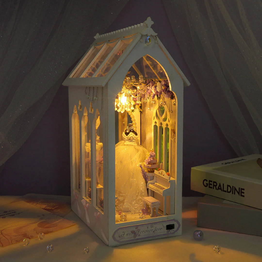 Romantic Wedding DIY Book Nook Shelf Insert - Image 21