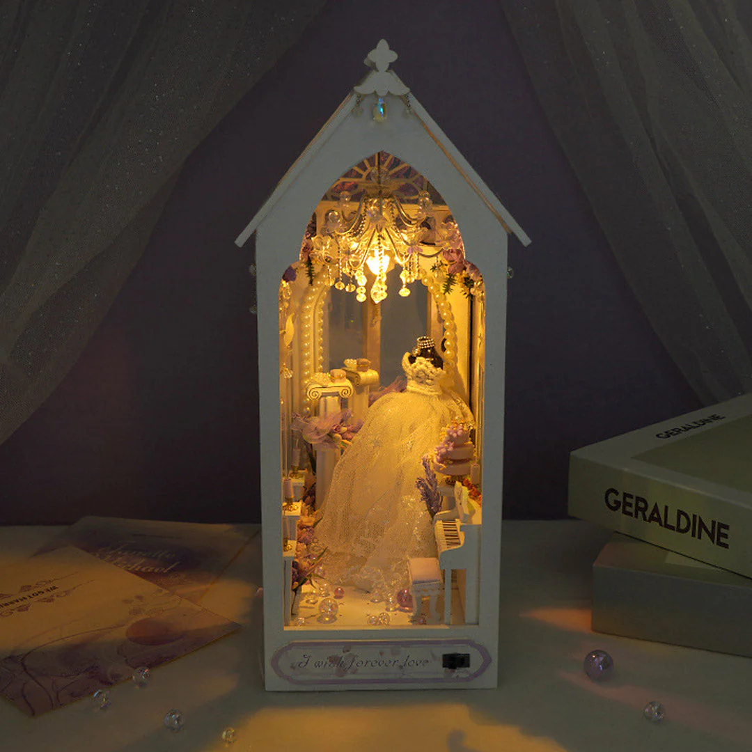 Romantic Wedding DIY Book Nook Shelf Insert - Image 22