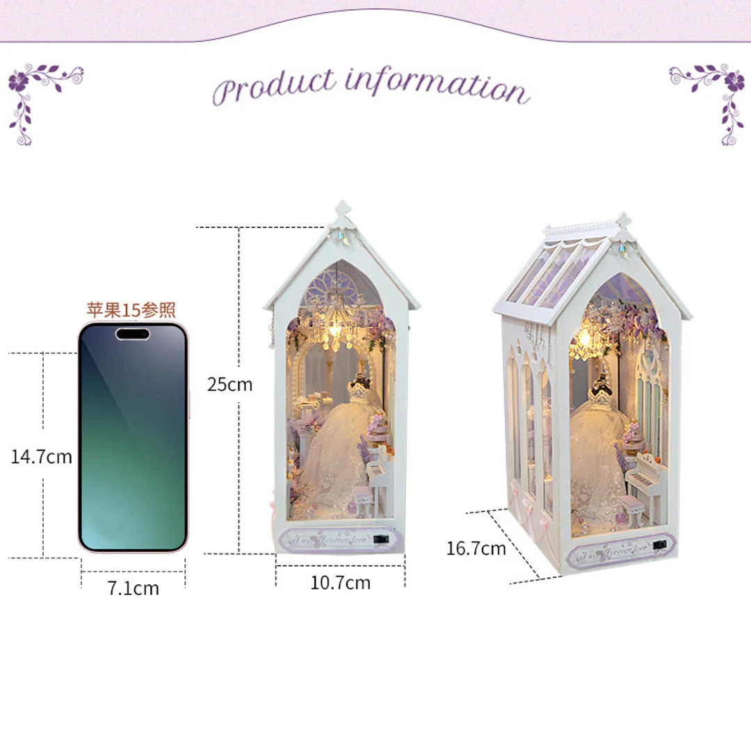 Romantic Wedding DIY Book Nook Shelf Insert - Image 24