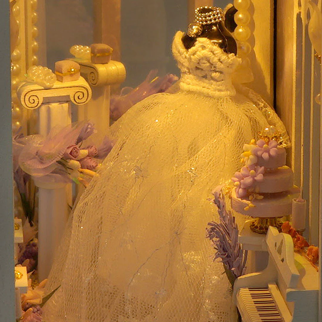 Romantic Wedding DIY Book Nook Shelf Insert - Image 8