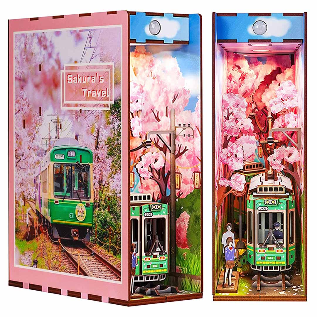Sakura's Travel Wooden Book Nook Kit - Image 4