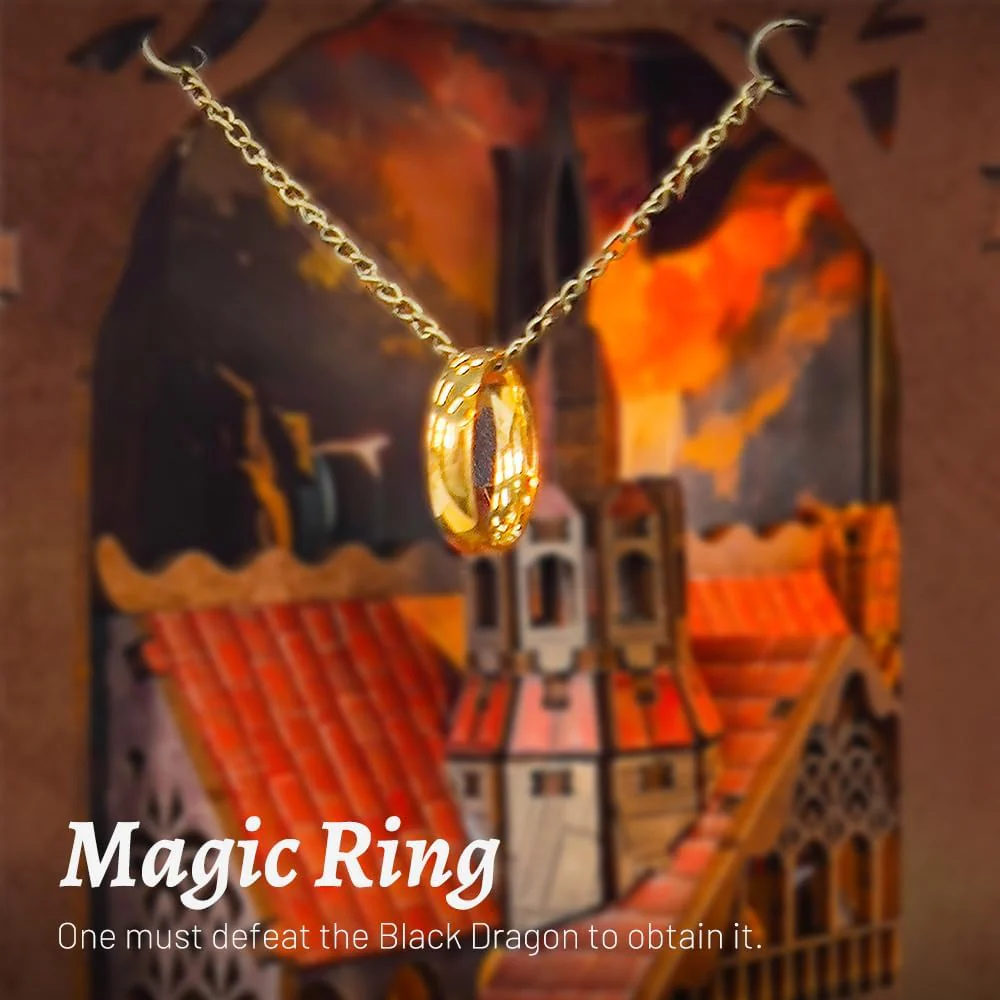 Spirit Valley of the Magic Ring DIY Book Nook Shelf Insert - Image 5