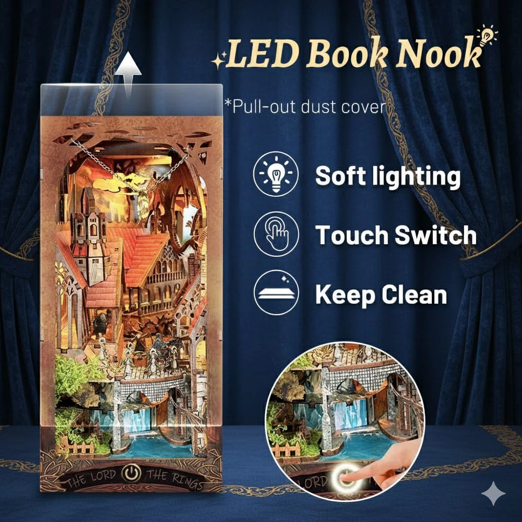 Spirit Valley of the Magic Ring DIY Book Nook Shelf Insert - Image 6