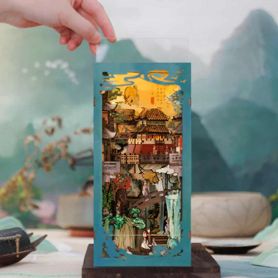 Su Dongpo's Life 3D Puzzle Book Nook Kit - Image 4
