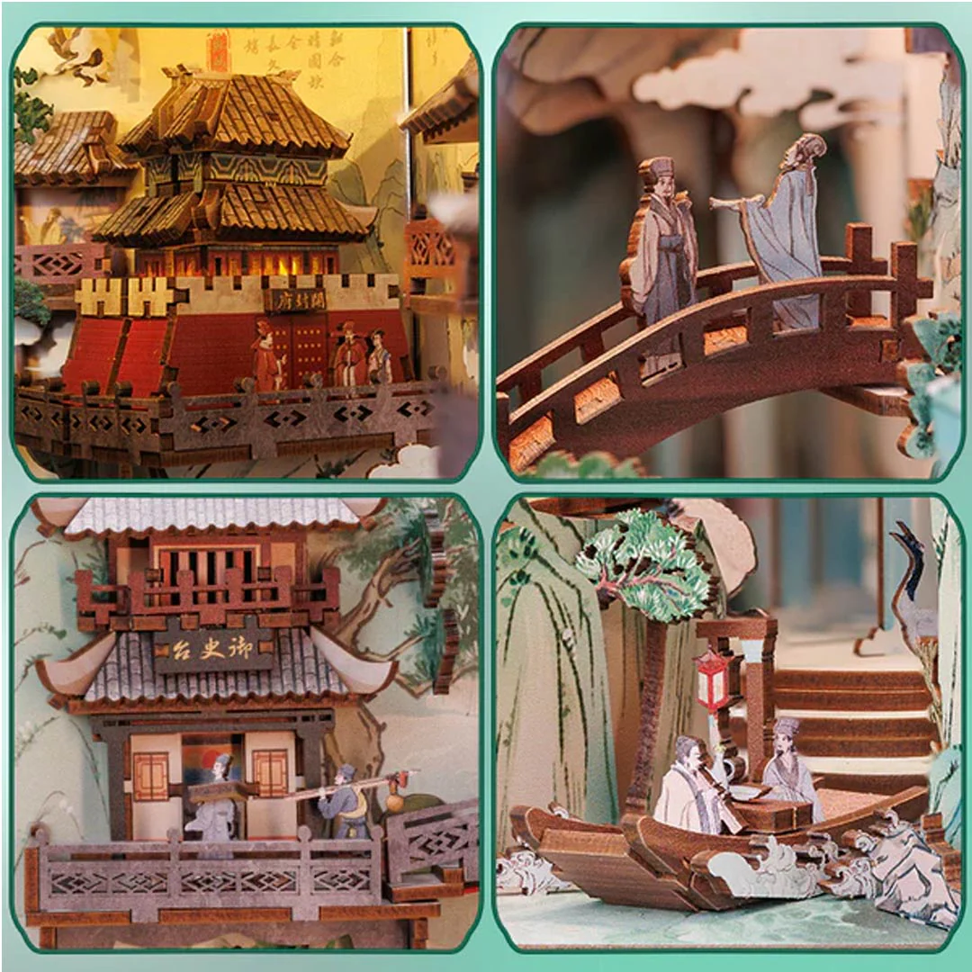 Su Dongpo's Life 3D Puzzle Book Nook Kit - Image 6